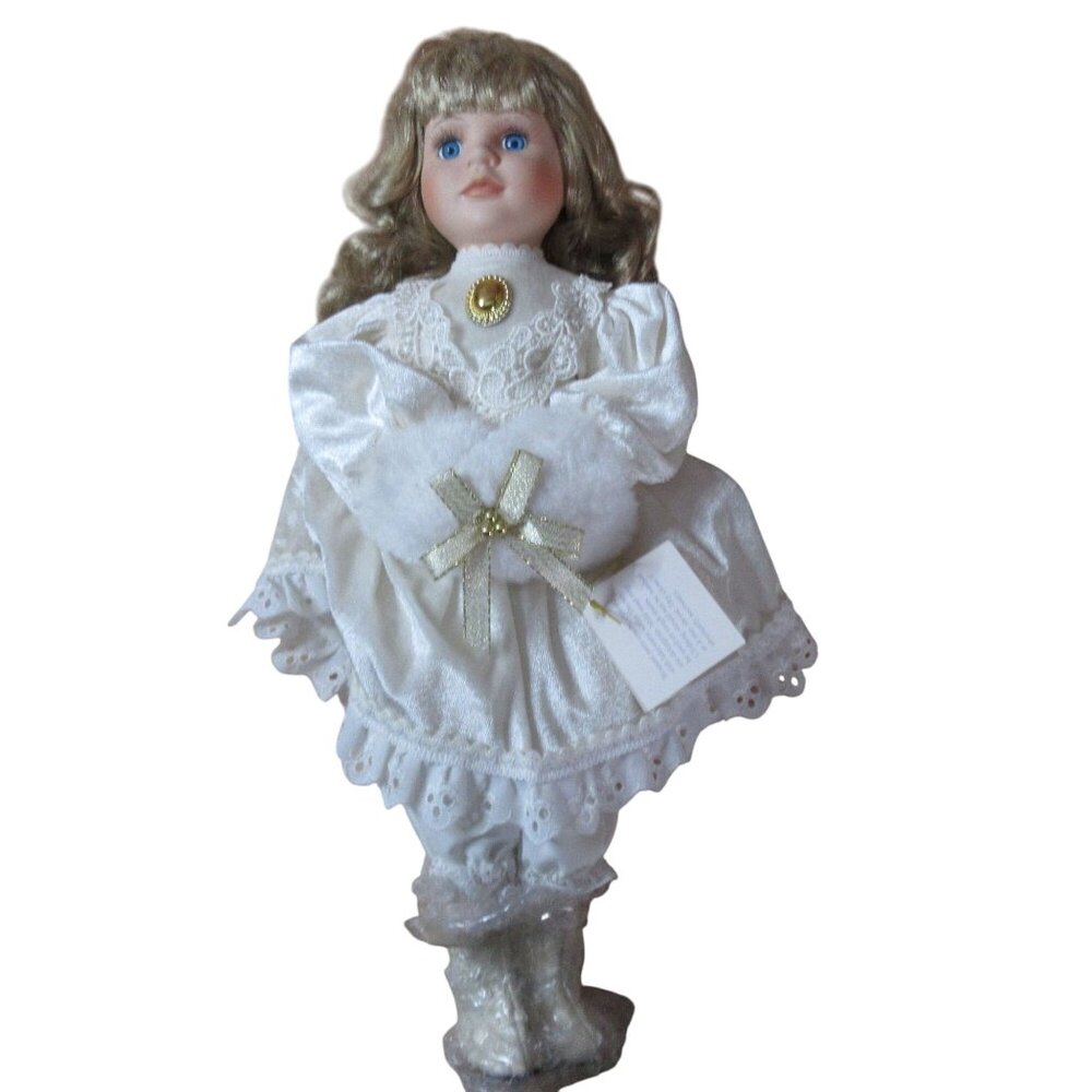 Americana Collection 17" Porcelain Doll - Isabel Christmas Doll
